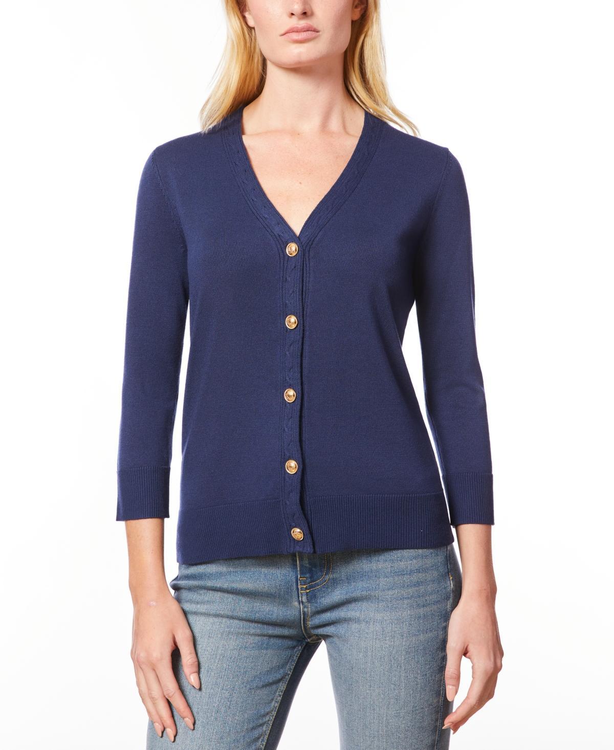 Melissa Paige Womens V-Neck Button-Front Cardigan Product Image