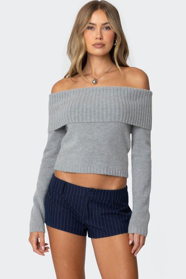 Tamara Fold Over Knit Top Product Image