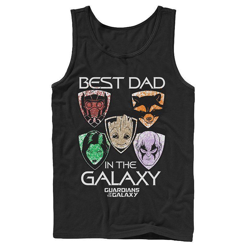 Mens Marvel Guardians Best Dad Fathers Day Tank Top Product Image