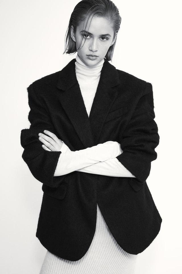 Oversized Wool-blend Jacket Product Image