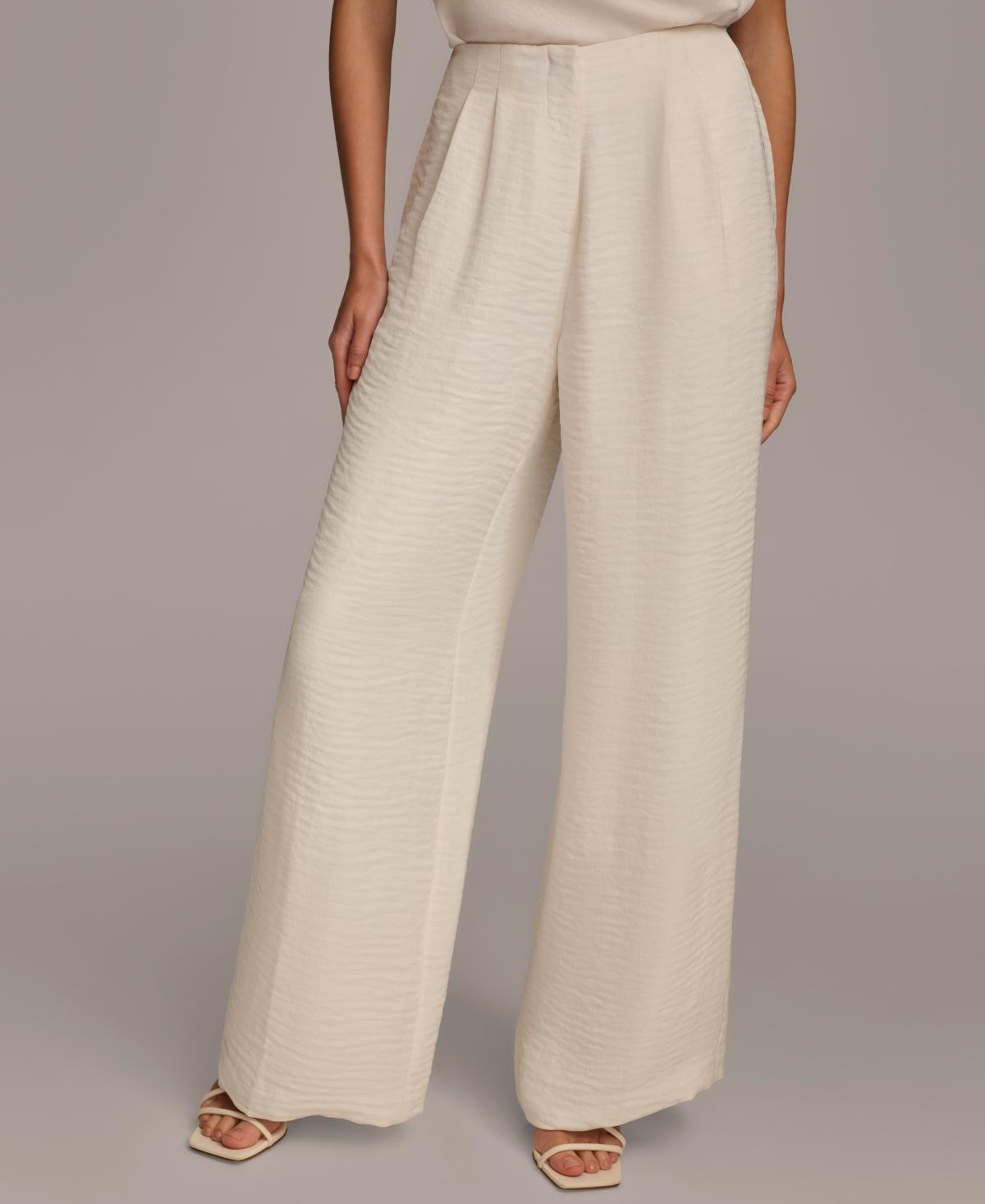 Women's Textured Wide-Leg Pants Product Image