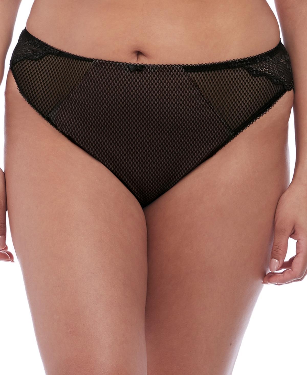 Elomi Charley Full Figure Mesh & Lace Brazilian Briefs Product Image