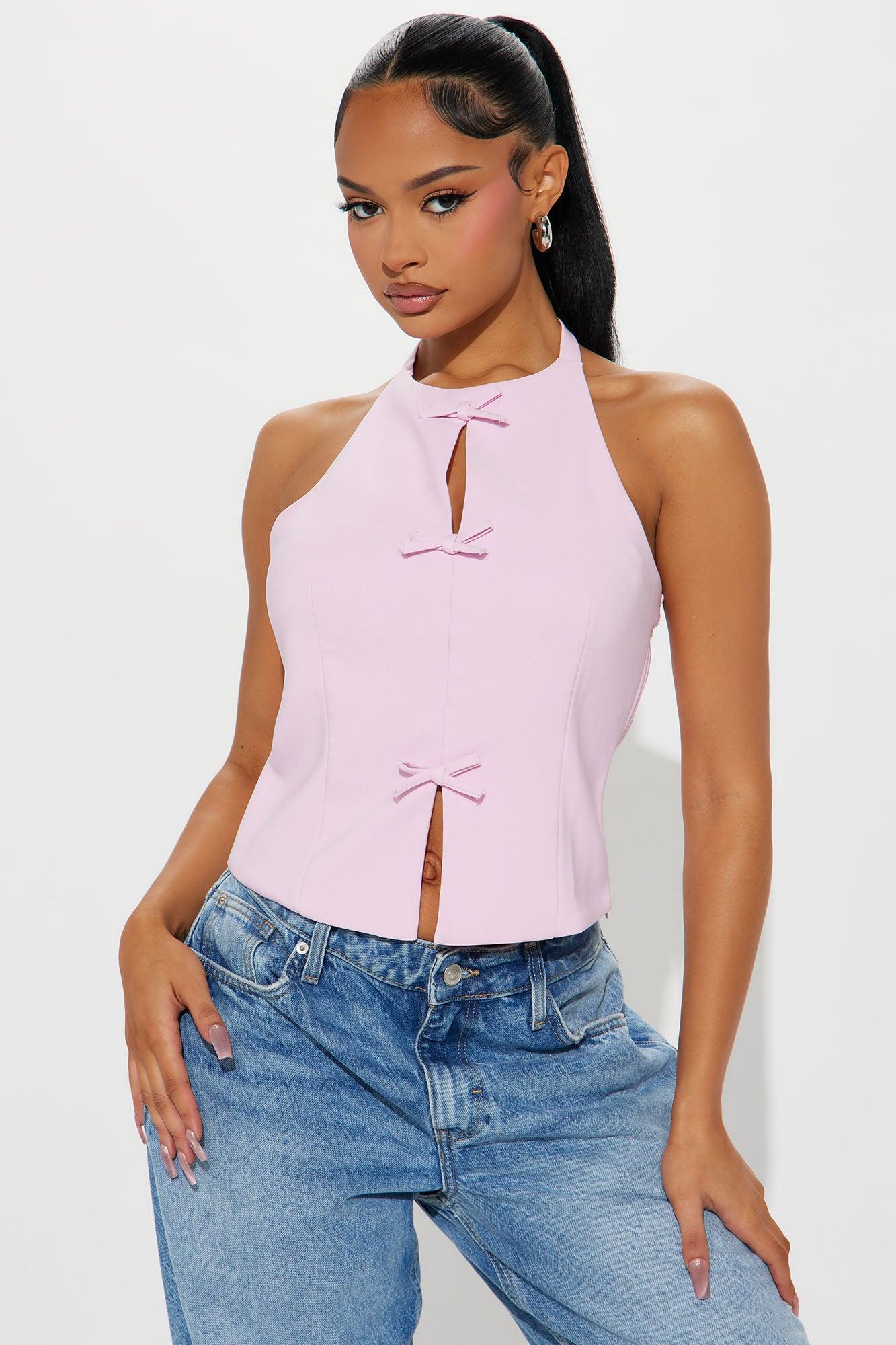 Girly Feels Bow Top - Pink product image