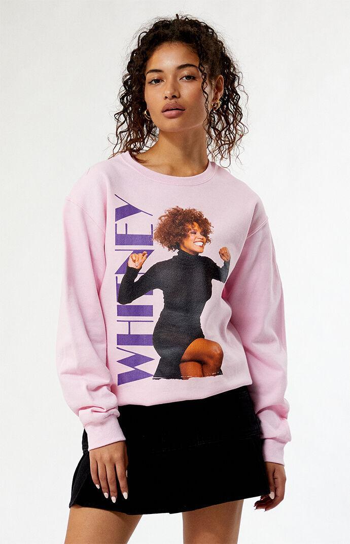 Women's Whitney Houston Power Crew Neck Sweatshirt Product Image