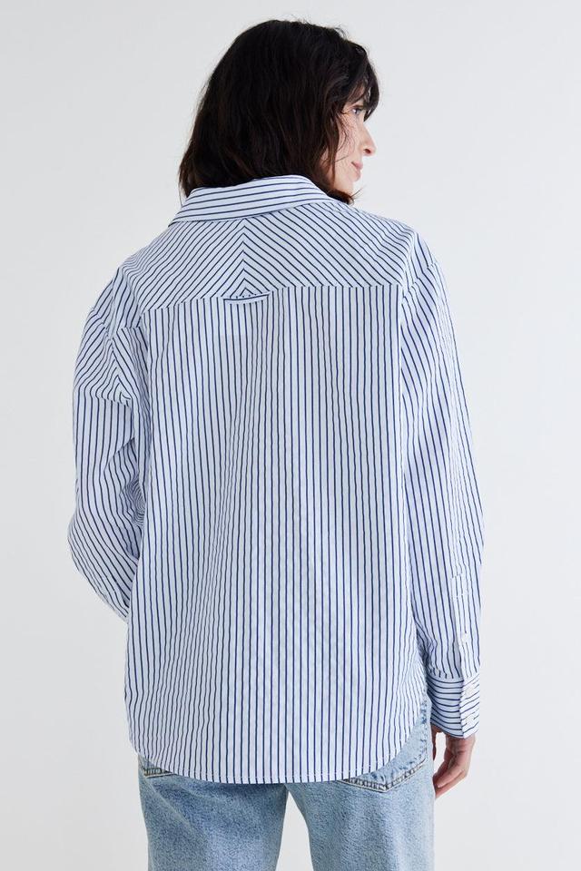 Top of the Line Long Sleeve Poplin Top Product Image