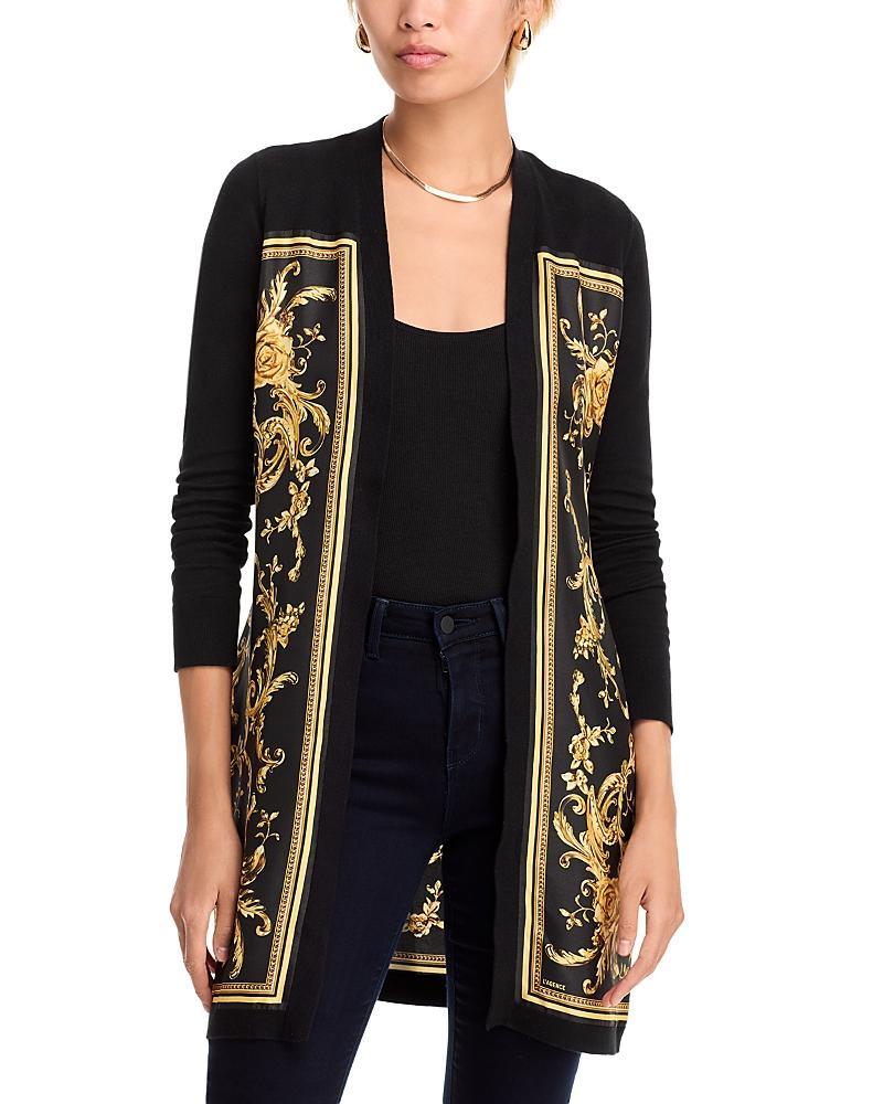 Womens Beverly Baroque Silk Knit Cardigan Product Image