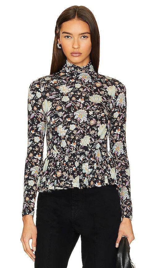 Ulla Johnson Nina Top in Navy. Product Image