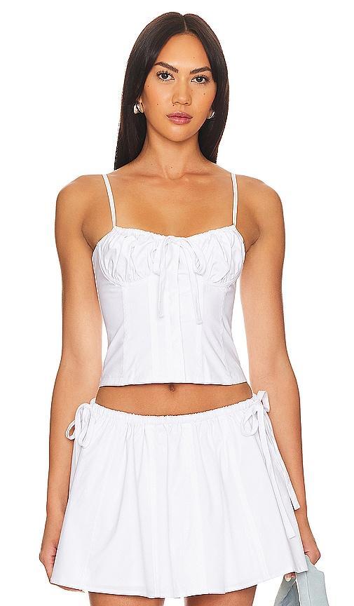 Lovers and Friends Maci Top in Bright White Product Image