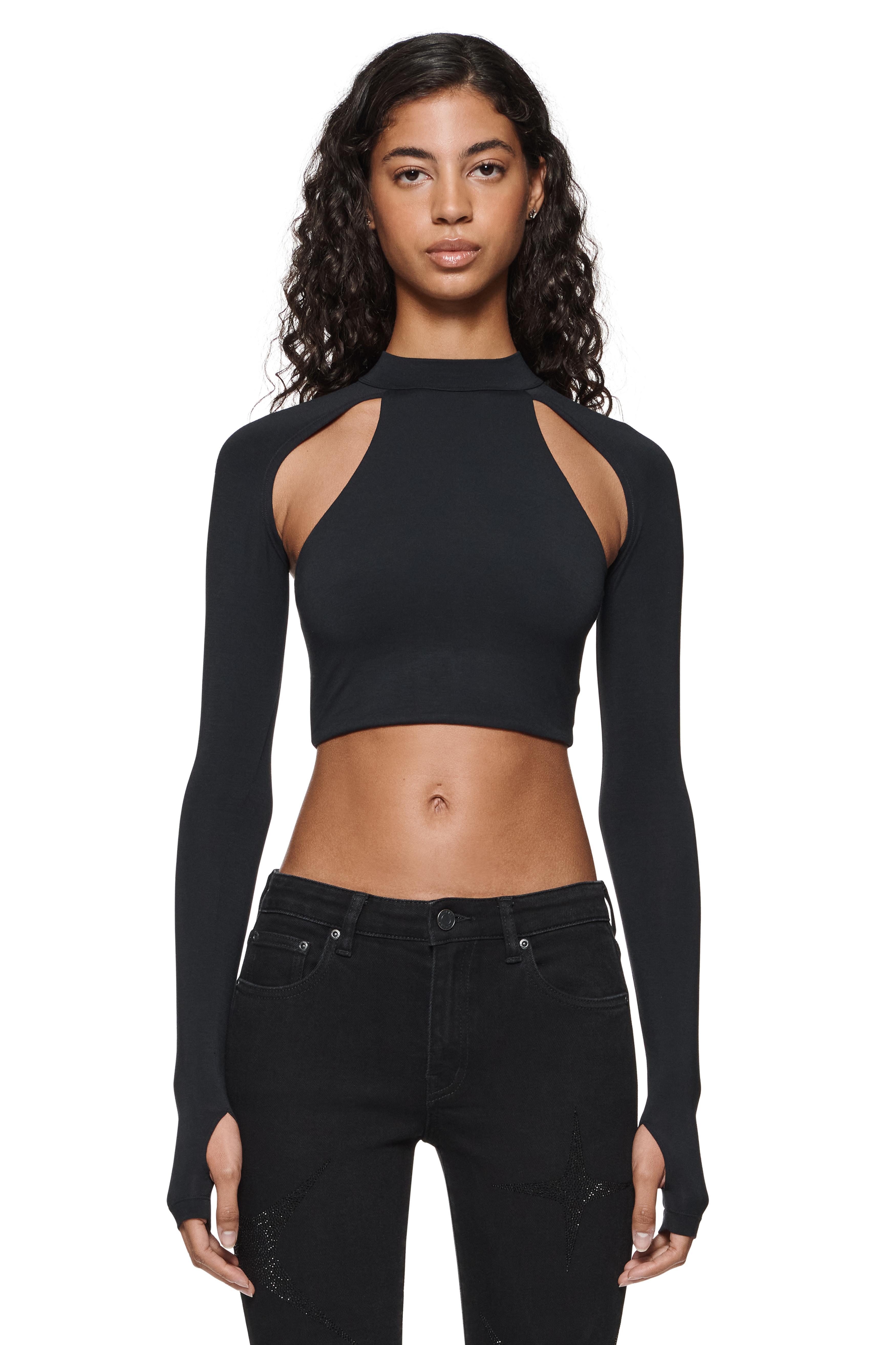 Cut Out Cropped Top Female Product Image