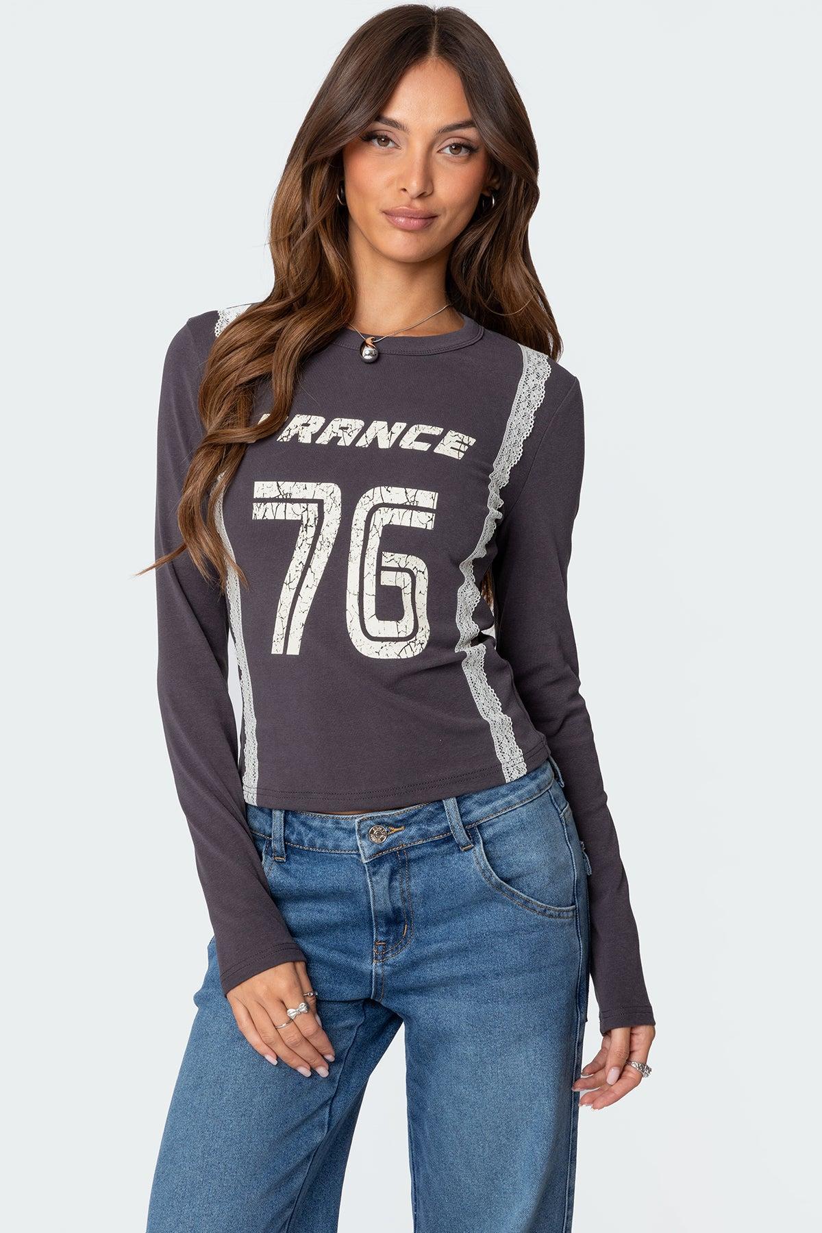 Frenchy Long Sleeve T Shirt Product Image