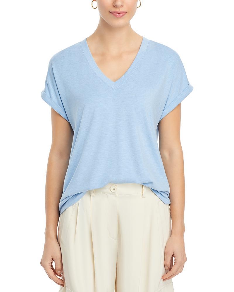 Tommy Bahama Kauai Jersey V-Neck Tee (Tea Leaf) Women's Clothing Product Image