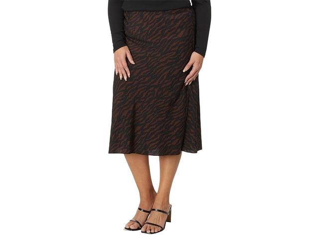 Madewell Layton Midi Skirt Tiger Print - Visionland (Tiger Stripe) Women's Skirt Product Image