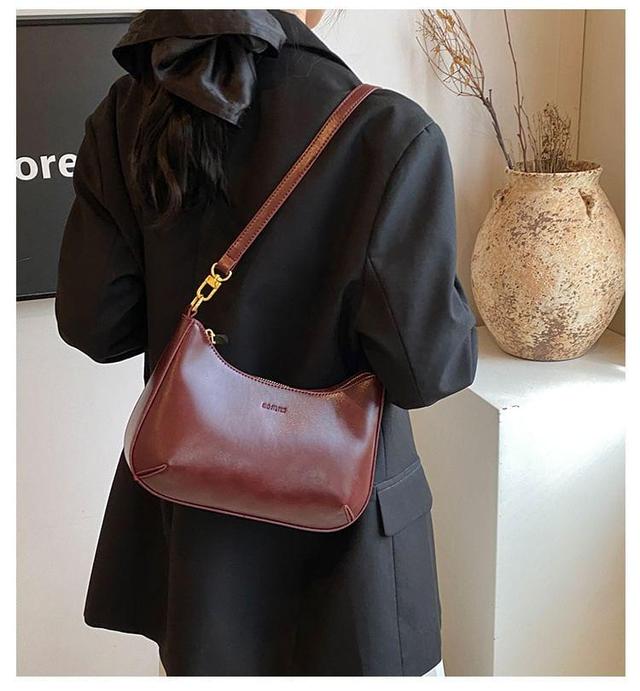 Faux Leather Shoulder Bag Product Image