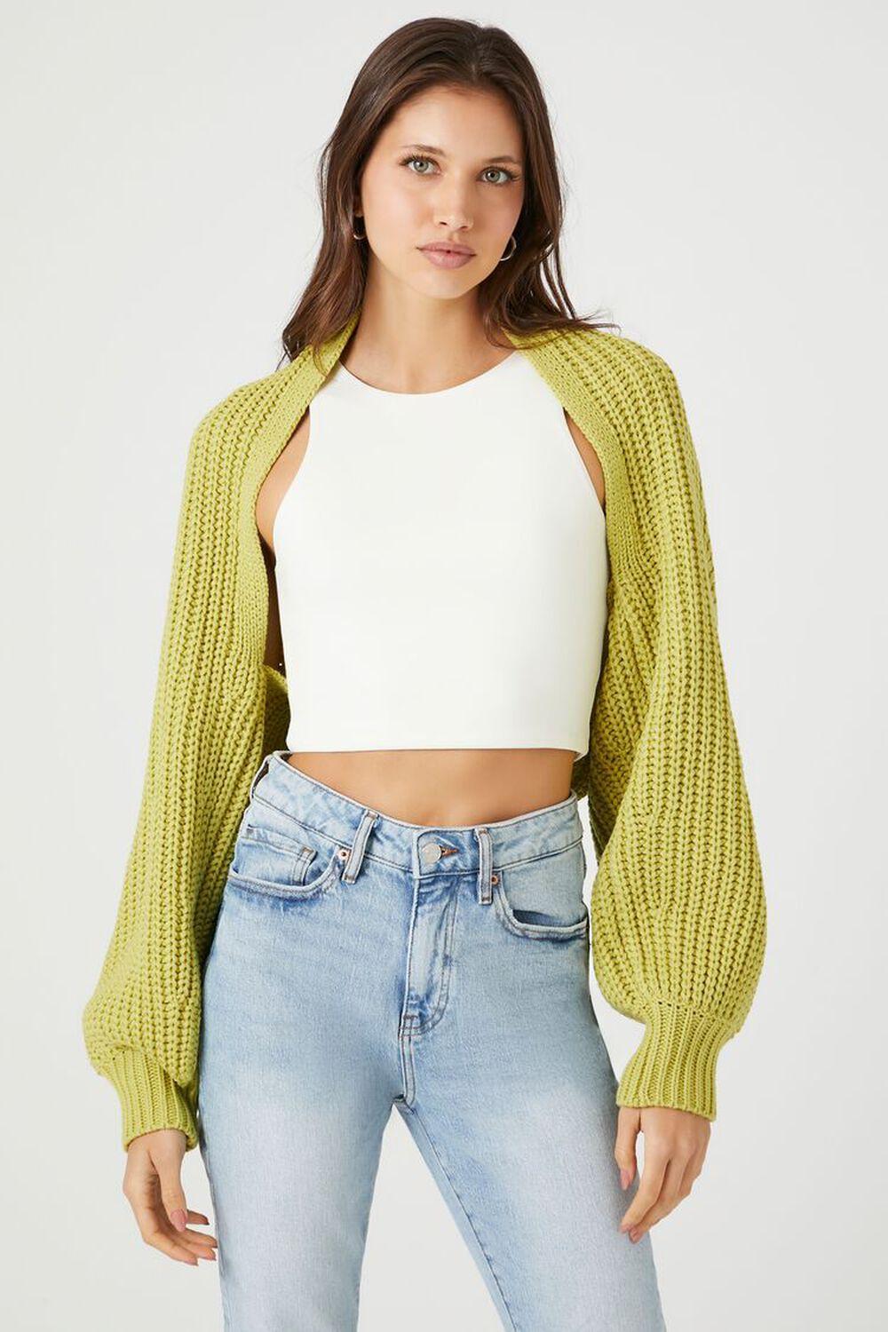 Batwing Open-Front Cardigan Sweater | Forever 21 Product Image