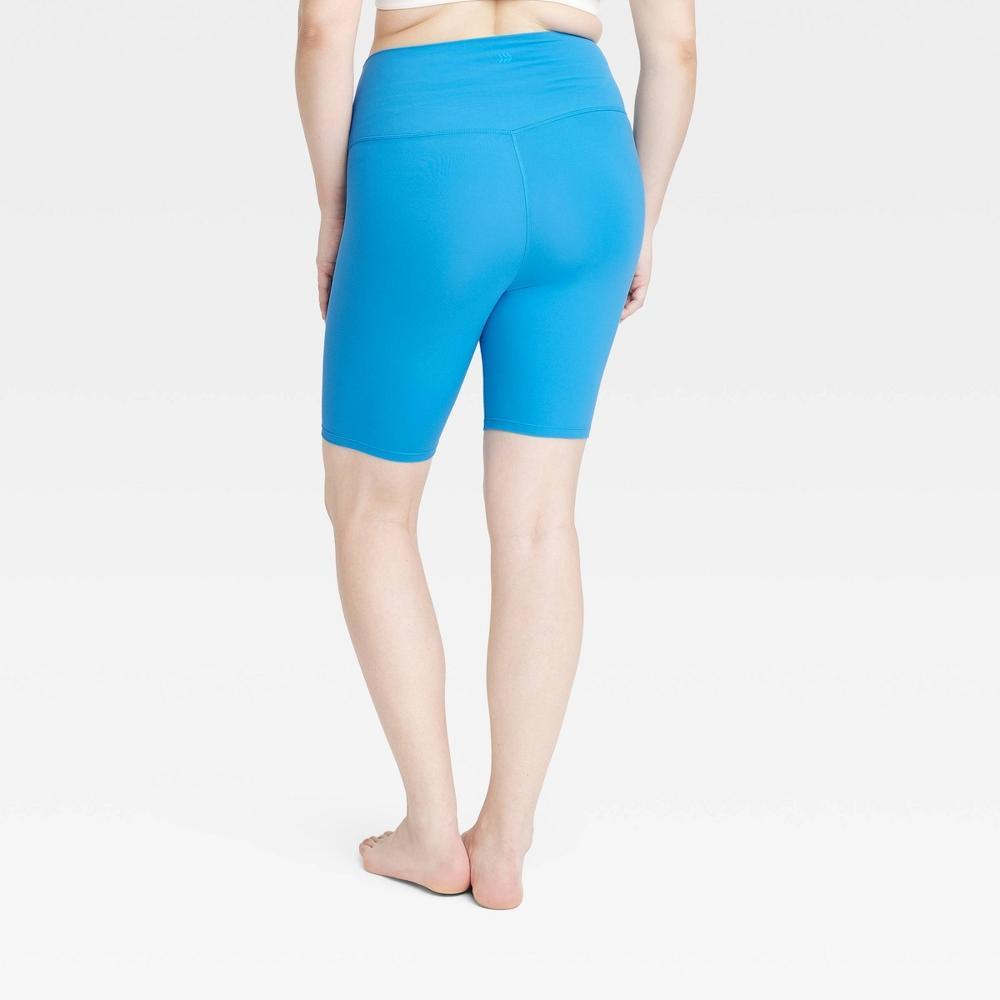 Womens Everyday Soft Ultra High-Rise Bike Shorts 8 - All In Motion Blue L Product Image