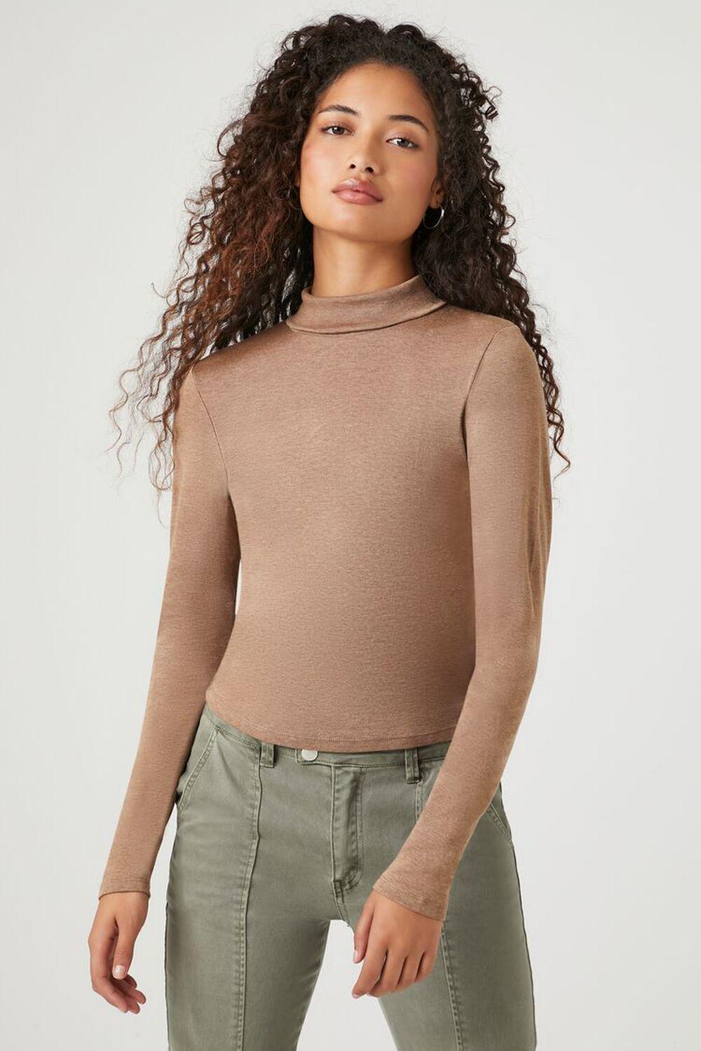 Fitted Turtleneck Top | Forever 21 Product Image