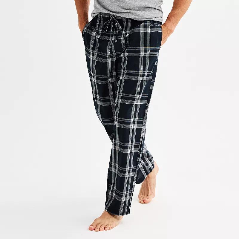 Men's Sonoma Goods For Life® Woven Pajama Pants, Size: Large, Blue Checks Product Image