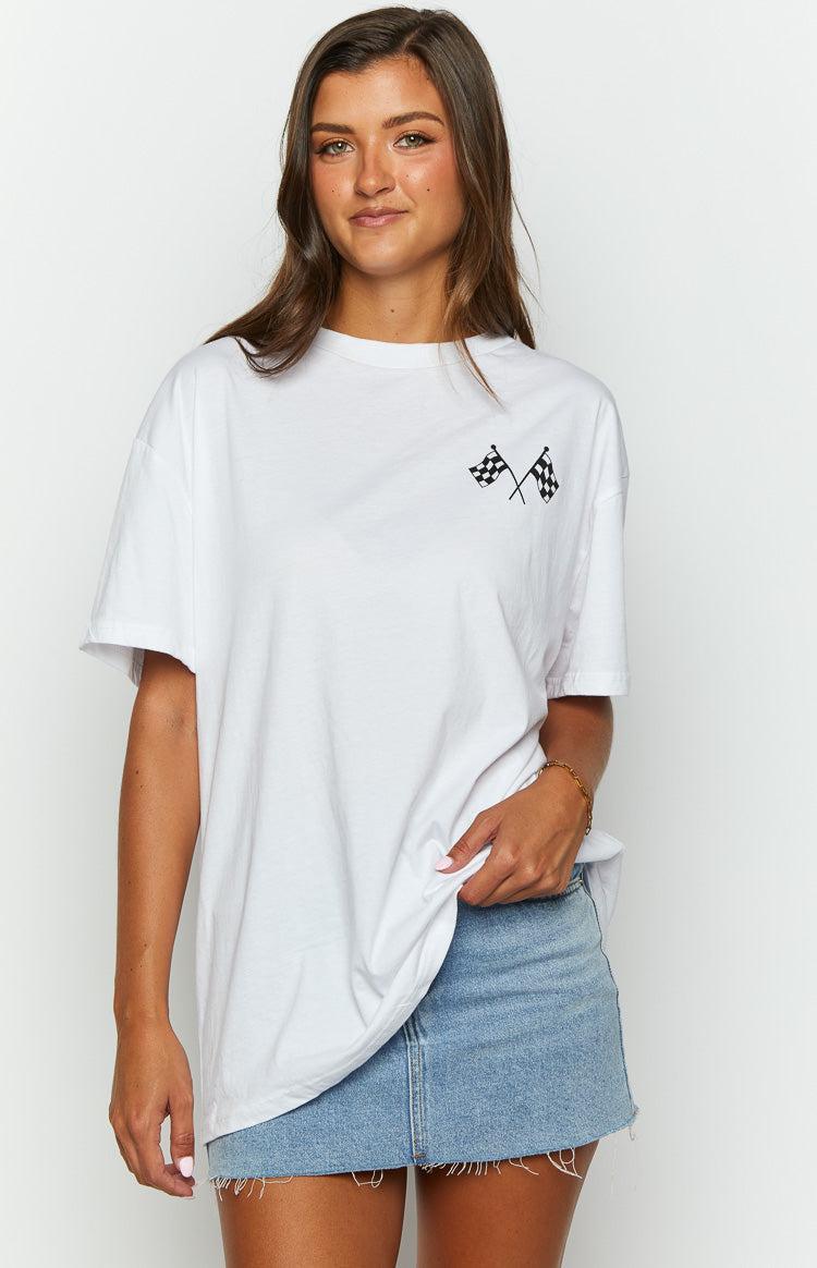 Too Quick White Tee Product Image