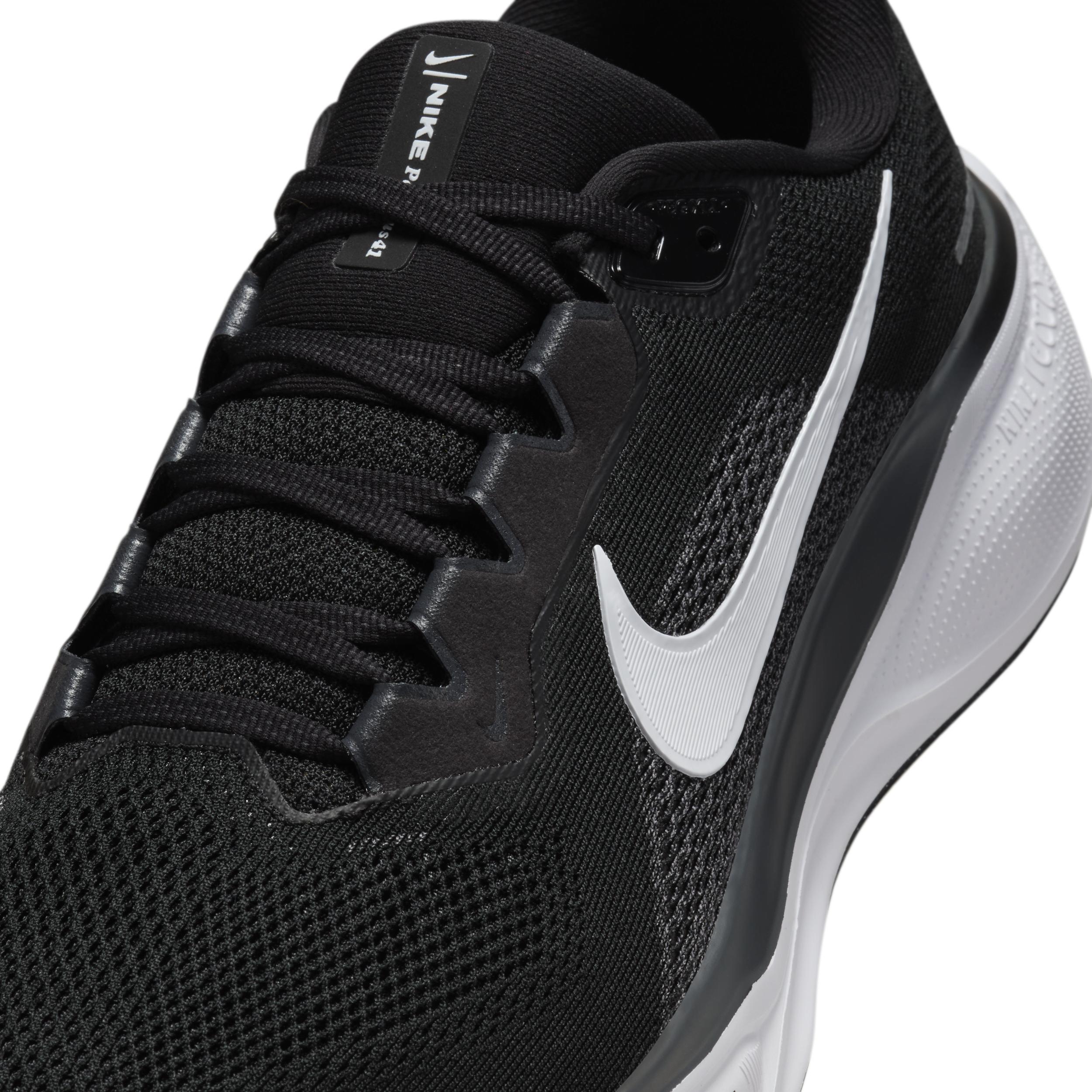 Nike Mens Nike Zoom Pegasus 41 Wide - Mens Shoes Black/White/Anthracite Product Image