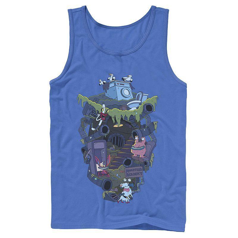 Mens Nickelodeon Aaahh!!! Real Monsters Underground Academy Tank Top Grey Product Image