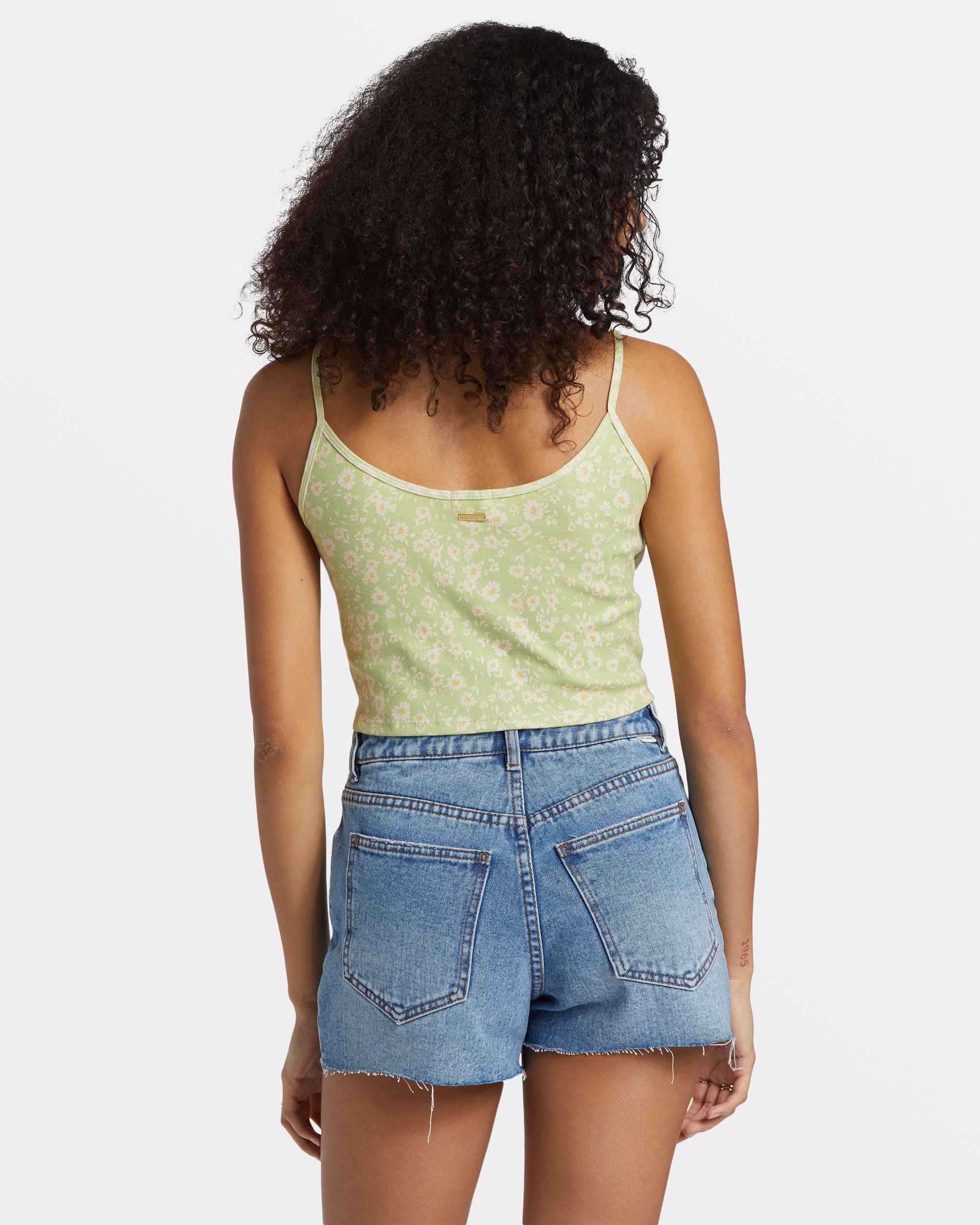 Aloe Cropped Tank Top - Willow Female Product Image