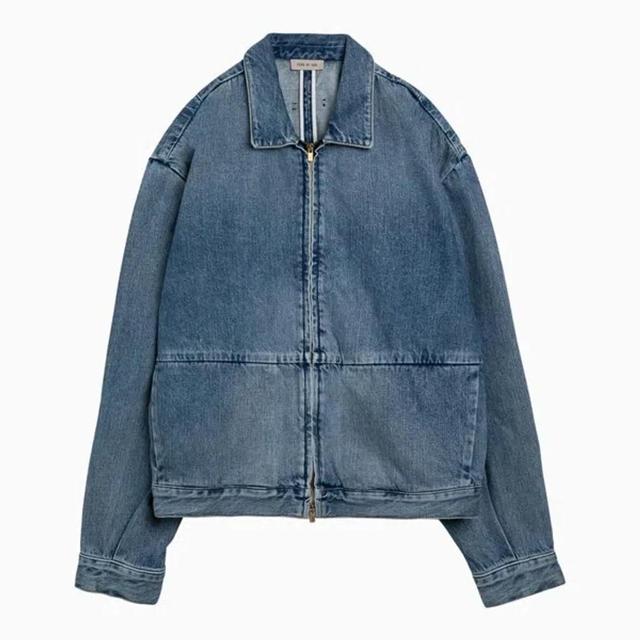 Indigo Denim Jacket In Blue Product Image