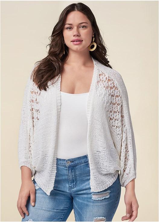 Open Knit Cocoon Cardigan product image