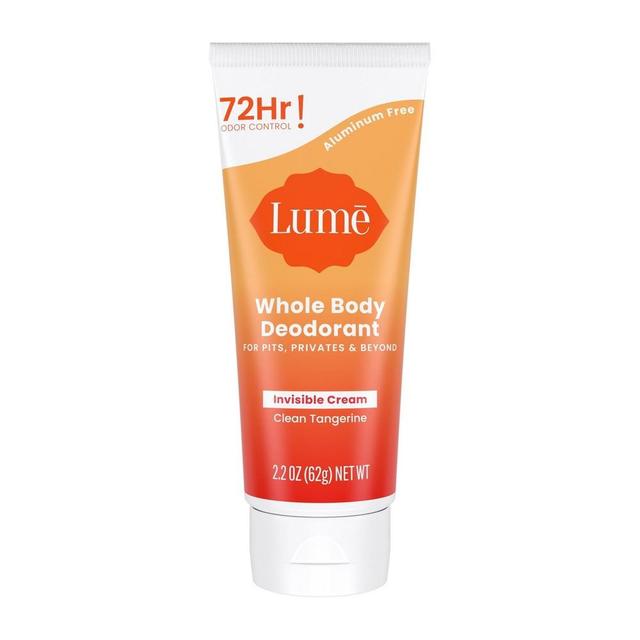 Lume Whole Body Women's Deodorant - Invisible Cream Tube - Aluminum Free - Toasted Coconut Scent - 2.2oz Product Image