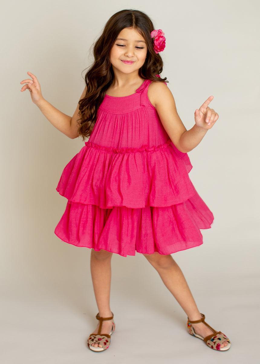 Banyu Dress in Fuchsia Product Image