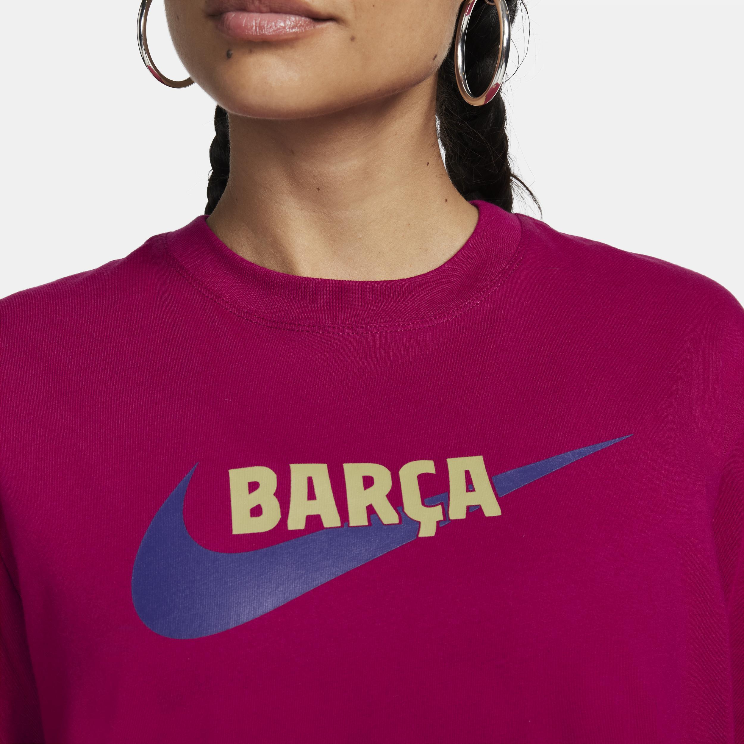 FC Barcelona Nike Womens Soccer Boxy T-Shirt Product Image