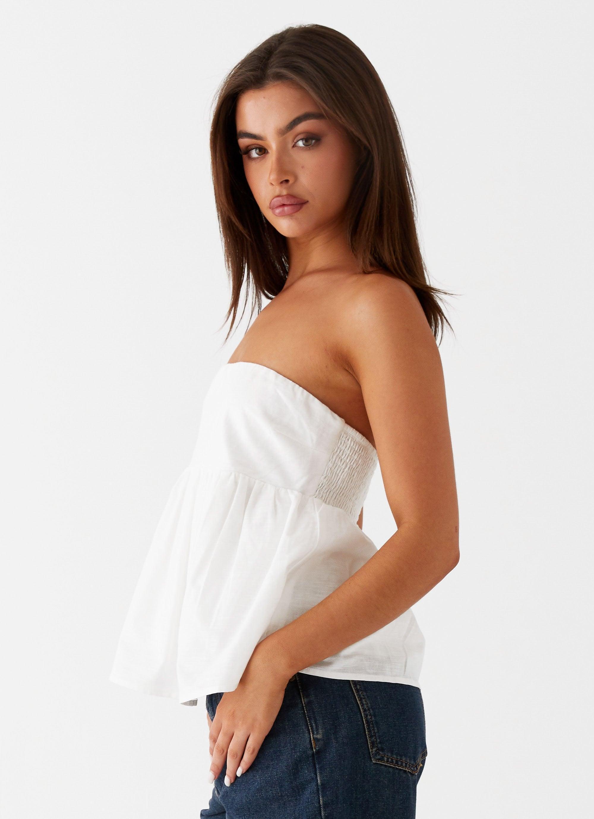 Cassie Tube Top - White Product Image