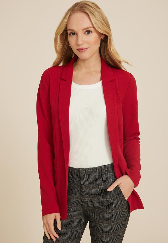 Versa Open Front Long Sleeve Blazer Product Image