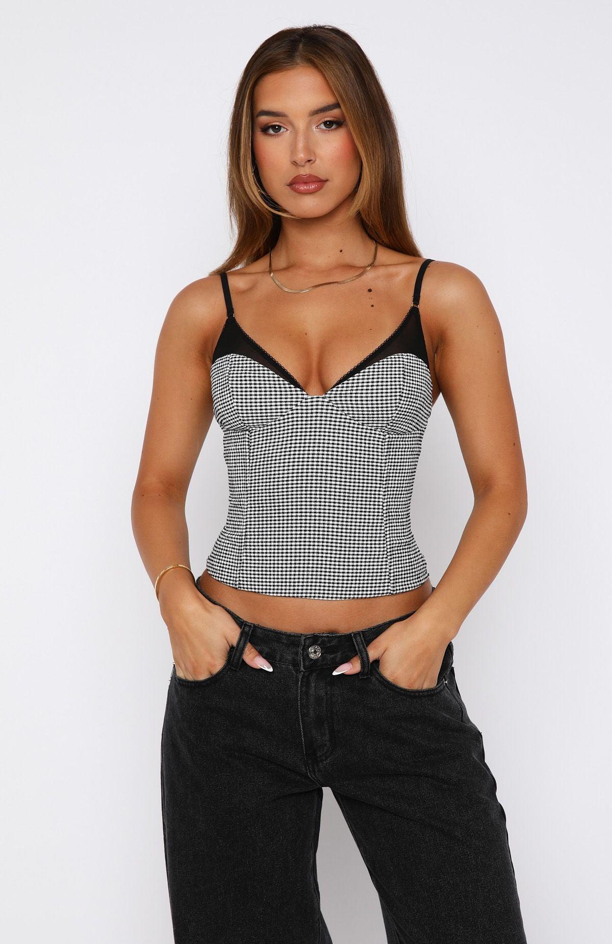 Go Along With It Bustier Gingham Product Image