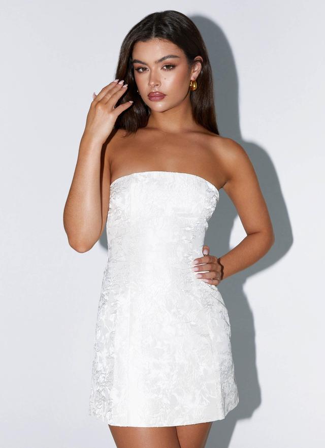 Eternity Strapless Mini Dress - Ivory Product Image