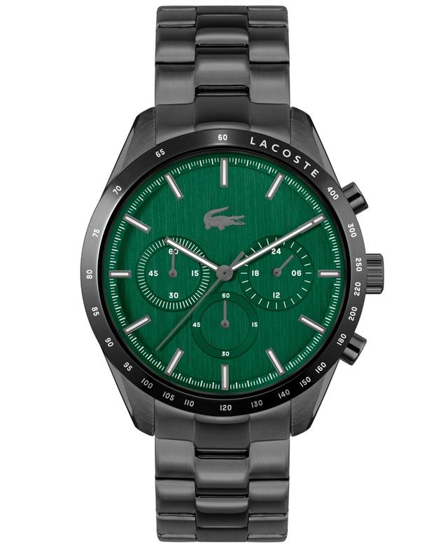 Lacoste Mens Boston Black Stainless Steel Bracelet Watch 42mm - Black Product Image