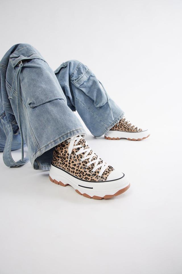 Milo Platform Sneakers - Leopard Product Image