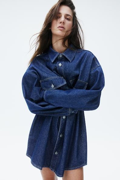 Oversized Denim Shirt Product Image