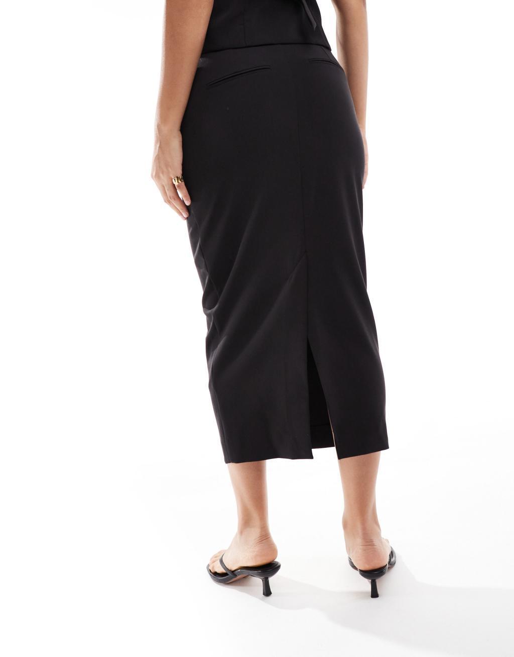 Closet London maxi skirt in black - part of a set Product Image