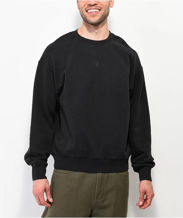 Ninth Hall Fundamental Black Wash Boxy Crewneck Sweatshirt Product Image