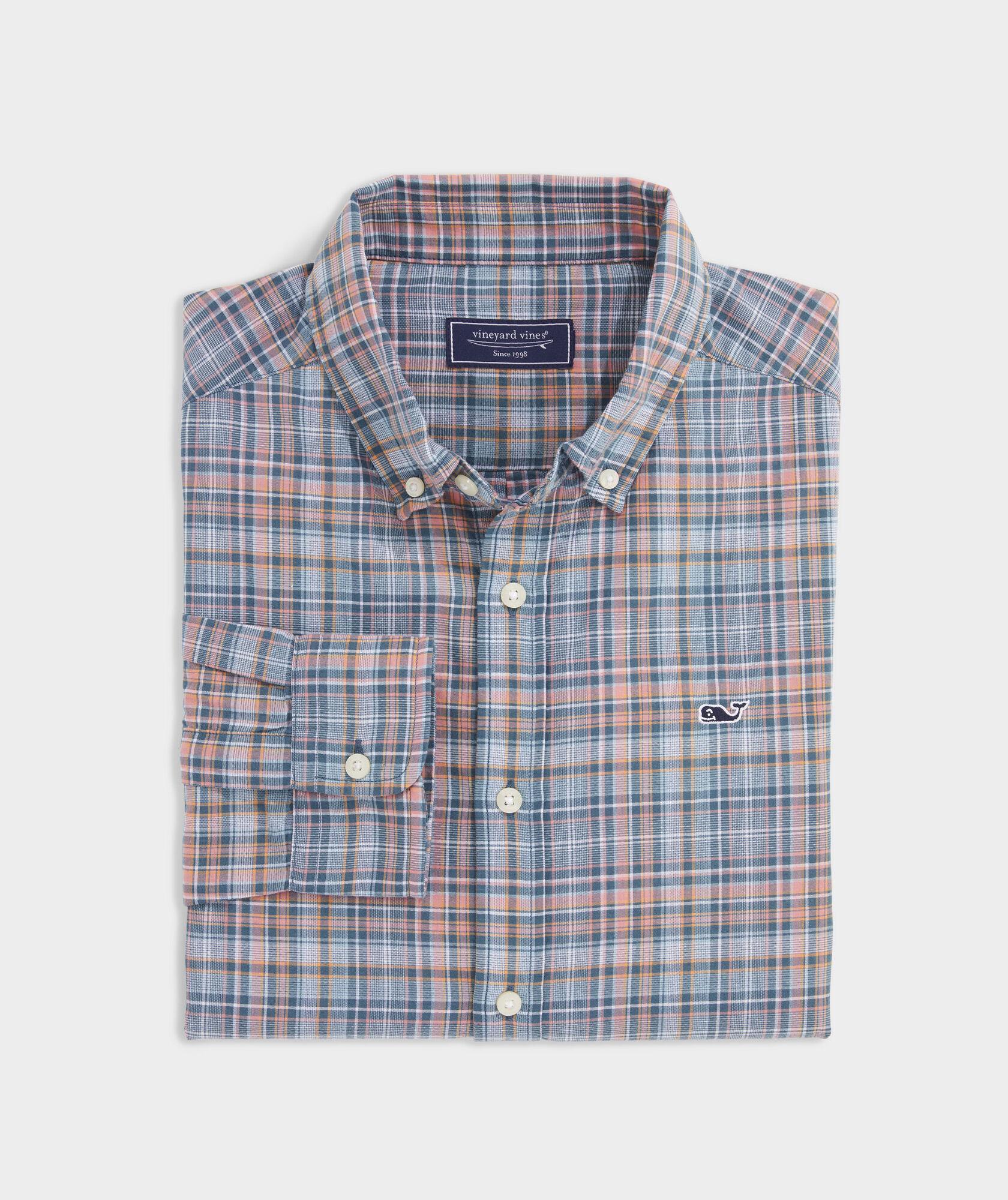 Cotton Madras Plaid Shirt Product Image