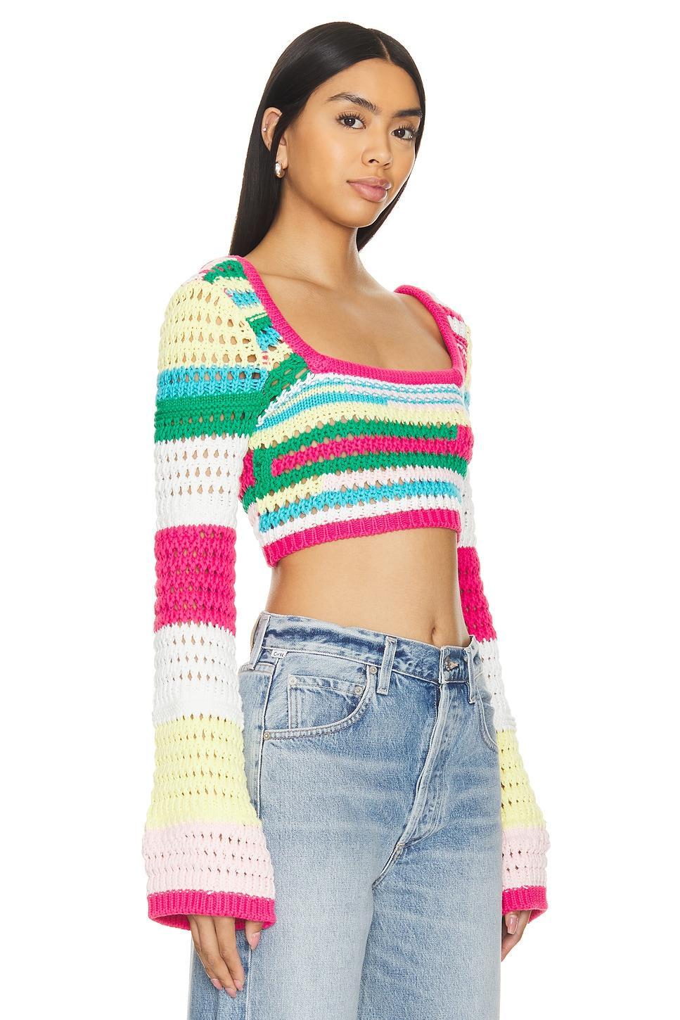 Aven Long Sleeve Crop Top Lovers and Friends Product Image