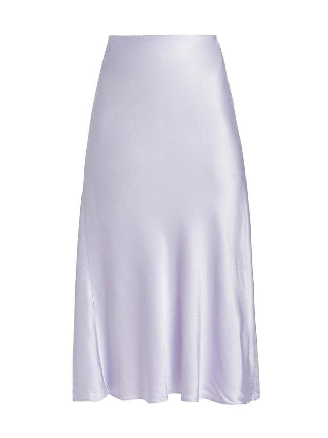 Womens Anya Satin Midi-Skirt Product Image