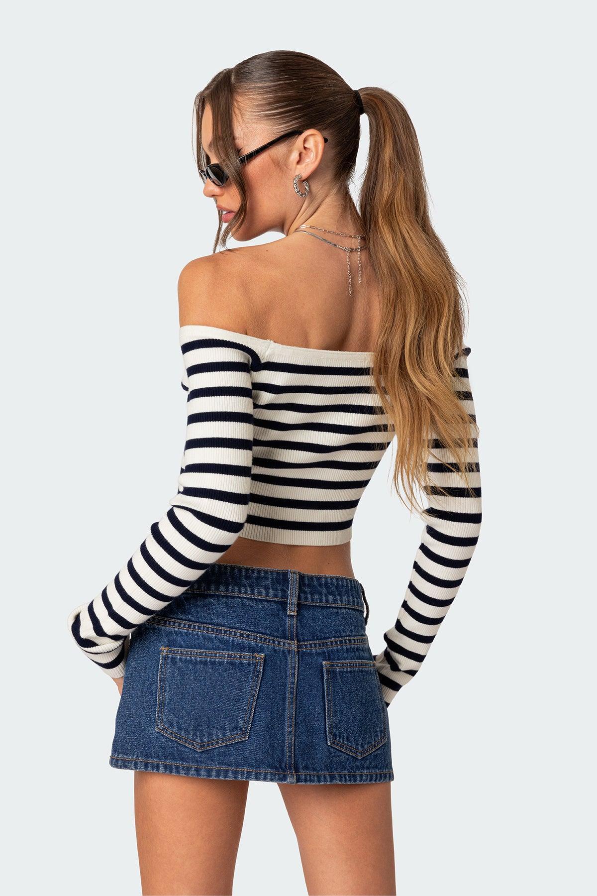 Miranda Off Shoulder Knit Top Product Image