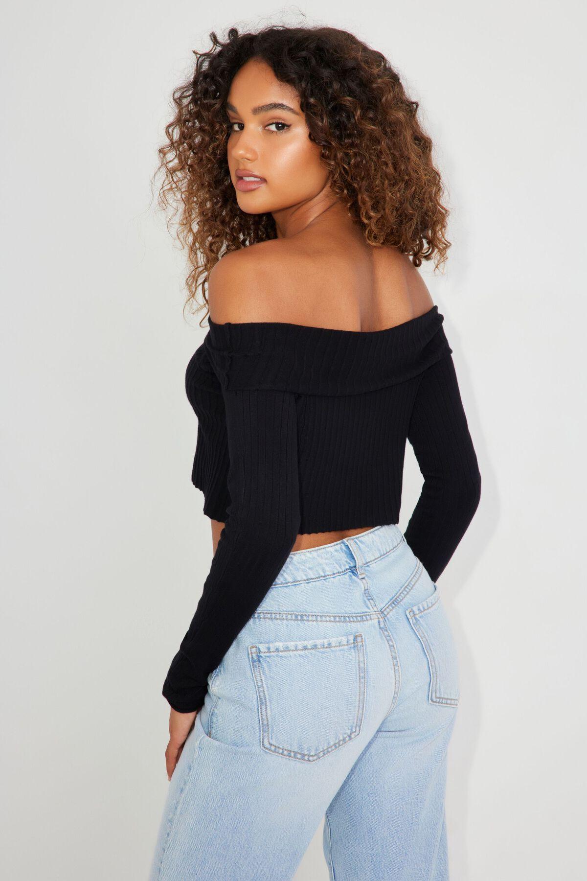 Fold Over Off The Shoulder Top Product Image