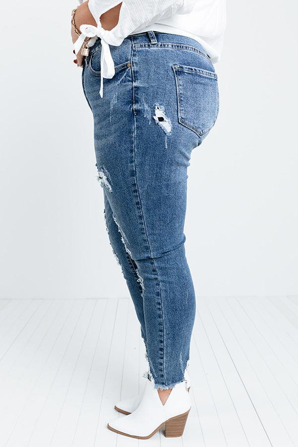 KanCan The Jenson High Waist Distressed Ankle Skinny Curves Product Image