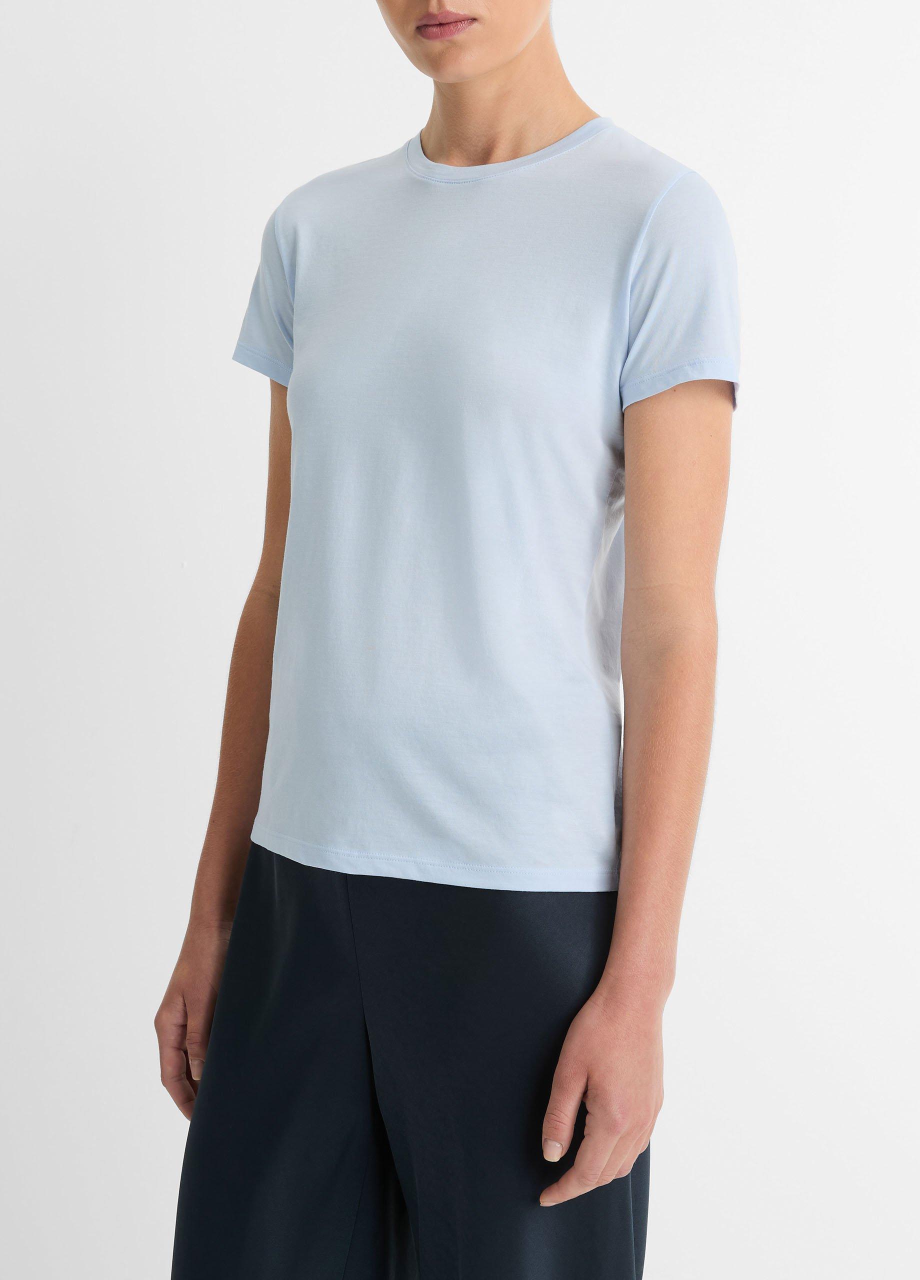 Essential Pima Cotton Crew Neck T-Shirt Product Image