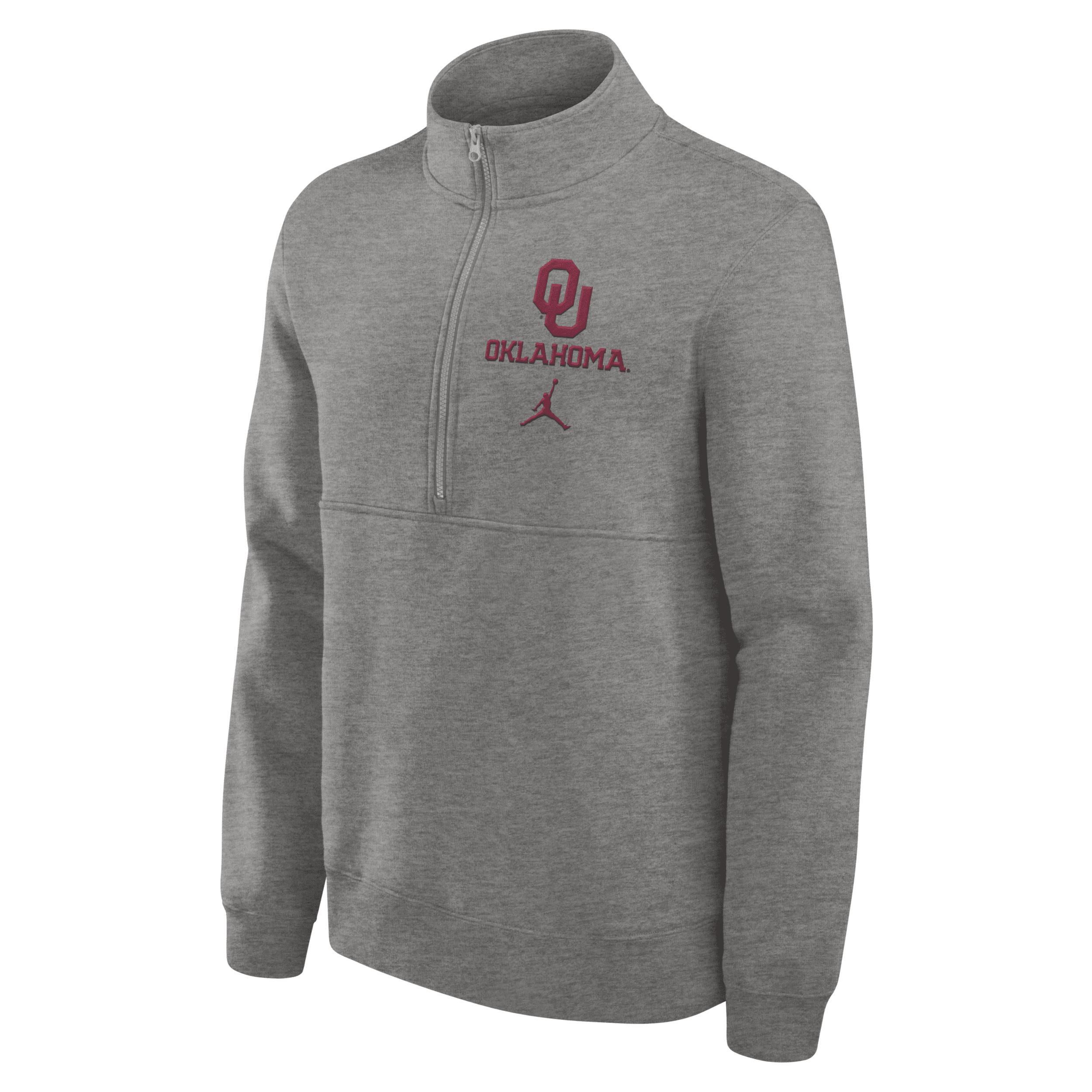 Men's Oklahoma Sooners Primetime Club Jordan College 1/2-Zip Crew Product Image