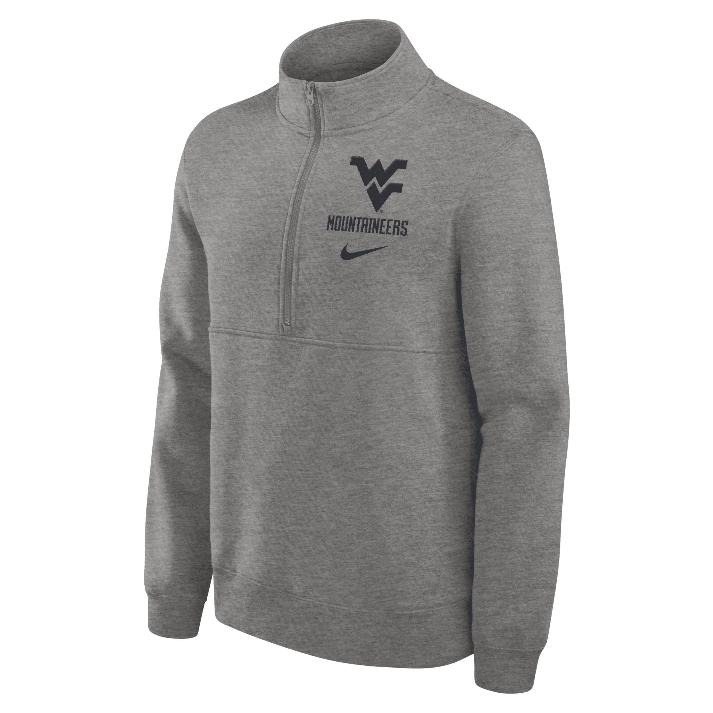 West Virginia Mountaineers Primetime Club Nike Mens College 1/2-Zip Crew Product Image