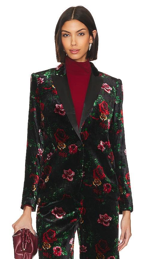 LAGENCE Chamberlin Floral Velvet Blazer Product Image