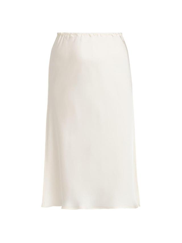 Womens Satin Bias Midi-Skirt Product Image